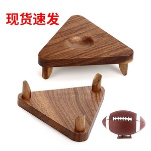 Wooden Basketball Display Rack <b>Desktop</b> Storage <b>Shelf</b> For Sports Ball Collection - Product Image 2