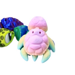 Portachiavi Tartaruga Stampato in 3D, Ornamenti in Plastica con Articolazioni Mobili, Giocattolo Animale Carino per Bambini, Modello Personalizzato per Maternità, Vendita all'Ingrosso - Product Image 5