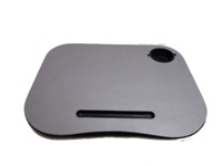 Plateau de table rectangulaire en bois Grace Printing avec cadre en plastique pour ordinateurs de bureau, PC/iPad/téléphone