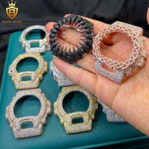 <span class=keywords><strong>Orologio</strong></span> di Lusso HipHop <span class=keywords><strong>DW</strong></span>/GM6900/GA2100 con Lunetta in Argento 925 e Moissanite VVS, Cassa Iced Out per Uomo e <span class=keywords><strong>Donna</strong></span>, Certificato GRA - Product Image 3