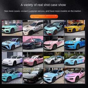 فيلم رسوم متحركة متدرج للسباقات من جاندام ، هيكل السيارة بالكامل ، ملصق تغيير اللون لإضفاء الطابع الشخصي على هيكل السيارة - Product Image 2