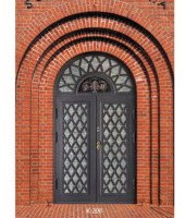 Personnalisation de nouveaux modèles de portes fenêtres en fer forgé Design de portes en fer Porte simple en fer