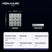 Lentille LED TIR pour PC extérieur HONJU, indice de protection IP65, angle de faisceau de 40 degrés pour projecteur, vente en gros personnalisée en vrac