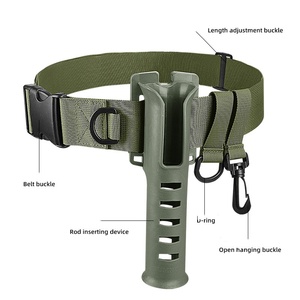 Portable <b>Rod</b> <b>Holder</b> Fishing Gear Accessory with Adjustable Waist Fishing <b>Rod</b> Insertion Device Fishing Accessories Tool - Product Image 2