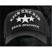 Casquette de baseball 5 panneaux Elite Selection anti-UV, style vintage délavé, avec lettres imprimées en sérigraphie, 100 % coton, réglable