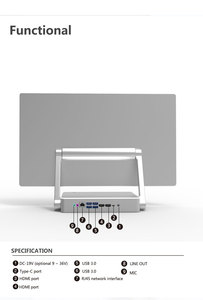 Tất cả trong một PC 23.8 27 inch tất cả-trong-một PC OEM thương hiệu máy tính i3 i5 i7 I9 monoblock chơi game máy tính để bàn PC - Product Image 4