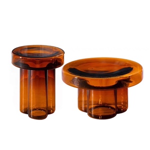 Mesa de Centro de Vidrio Móvil de Estilo Nórdico de Lujo para Sala de Estar y Balcón, Mesa Auxiliar para Sofá de Esquina - Product Image 5