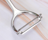 Luxe zinken legering groenteschiller met snel roestvrijstalen mes, ergonomische fruit- en aardappelschiller voor keuken, restaurant en thuisgebruik