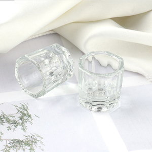 Bol en verre pour nail art, support pour liquide acrylique, récipient pour dissolvant de vernis gel, coupelle de mélange en cristal pour salon de manucure - Product Image 2