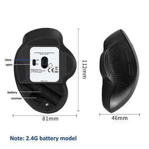 Ready to Ship <b>Computer</b> Accessories Maus Rechargeable Optical <b>Computer</b> Ergonomic Curved Wireless <b>Mouse</b> Vertical <b>Mouse</b> - Product Image 4