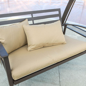 Silla Columpio Doble <span class=keywords><strong>de</strong></span> Metal <span class=keywords><strong>de</strong></span> Nuevo <span class=keywords><strong>Diseño</strong></span>, <span class=keywords><strong>Muebles</strong></span> <span class=keywords><strong>de</strong></span> Jardín para Exteriores con Toldo - Product Image 6