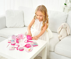Ensemble de <span class=keywords><strong>maquillage</strong></span> réaliste pour filles virales sur TikTok - Modèles de <span class=keywords><strong>maquillage</strong></span> en plastique sûrs et non toxiques - Jouet interactif pour parents et enfants - Product Image 4