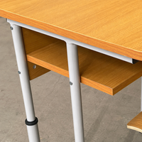 Fournisseur direct d'usine de bureaux et chaises individuels pour salles de classe et salles d'étude, avec hauteur réglable