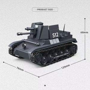 QuanGuan 300004 Nouveau modèle de char militaire Panzerjager I, modèle de char à assembler, jouets pour garçons, Moc, char à chenilles, cadeaux, jouets, ensembles de blocs de construction - Product Image 5