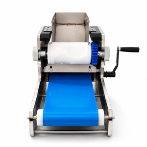 Manual Cookie <b>Biscuit</b> Forming <b>Machine</b> Hand Crank Dough Embossing <b>Machine</b> with Conveyor Belt for Small Bakery - Product Image 1