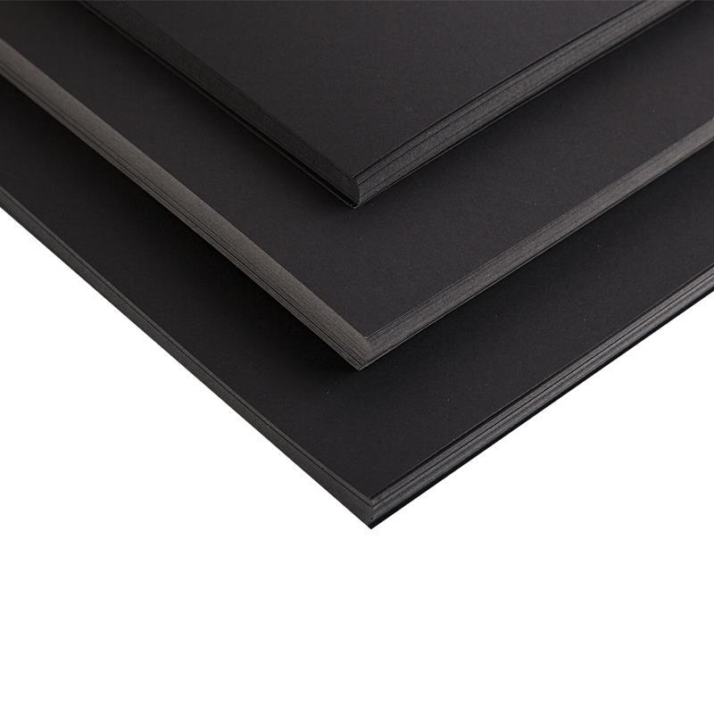 350gsm Pine Forest Black Cardboard Uncoated Eco-Friendly Recyclable High Quality Premium Card Stock Sheet for Printing Packaging