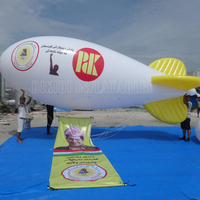 Ballon à hélium personnalisé pour adulte, navire d'air/zèbre/blister avec banderole publicitaire, 7.5m de Long