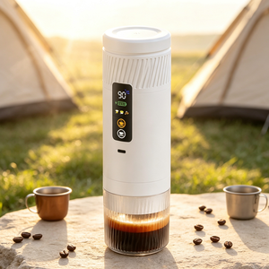 Machine à expresso portable brevetée 2026, rechargeable sans fil avec chargement USB-C pour le camping et les voyages en extérieur - Product Image 1