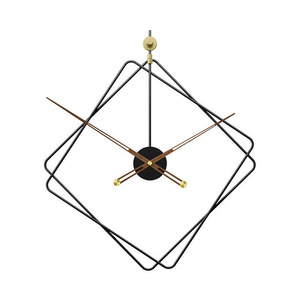 Reloj de pared de salón Escandinavo Metal Entrada Fondo Decoración de pared Estilo <span class=keywords><strong>español</strong></span> Reloj de pared de hierro simple - Product Image 5