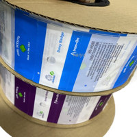 Sacs en plastique à roulement automatique pré-ouvert sur un rouleau avec couleur pratique