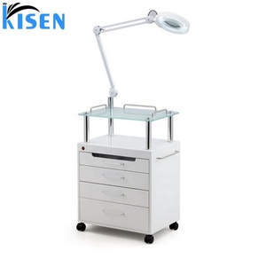 High End Beauty Massage Bed 3 Set Motor with Disinfection Cabinet Drawers with Magnifying Glass Lamp and <b>Stool</b> - Product Image 6