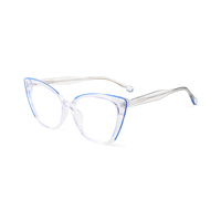 Monture de lunettes transparente œil de chat unisexe, durable, colorée, pour la lecture, lunettes optiques tendance en acétate