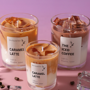 Nouveau produit 2026 – Cadeau de Noël et du Nouvel An pour femme – <span class=keywords><strong>Bougie</strong></span> parfumée en forme de tasse à café – <span class=keywords><strong>Bougie</strong></span> Matcha Latte en vrac avec pot en verre – Bestseller - Product Image 5