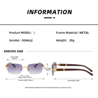 Nouvelles Lunettes de Soleil de Luxe pour Hommes, Design Sans Monture avec Branches Métalliques, Protection UVA UVB, Idéales pour les Activités Sportives et Festives en Extérieur