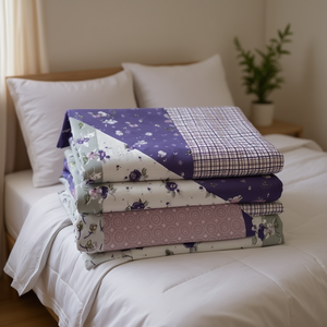 Parure de draps en microfibre King Size à motif floral, lot de 12, style moderne plié pour la maison - Product Image 2