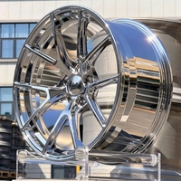 Jantes forgées Custom Chrome DeepConcave 18 19 20 21 22 24 pouces 5x112 5x114.3 5x120 5x115 pour BMW Mercedes Audi Porsche Range Rover