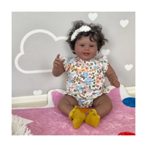 Nuevo Muñeco de Silicona Suave Maddie de 60 cm, Muñeco Reborn para Niños Pequeños, Muñeco Reborn de Silicona Realista <span class=keywords><strong>Kodi</strong></span> para Niñas - Product Image 1