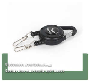 Hai đầu có thể thu vào keychain sáng tạo Keyring huy hiệu Reels ID chủ thẻ độc đáo chống mất dễ dàng để kéo khóa Keychain - Product Image 4