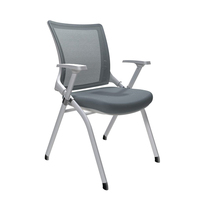 KOHO nouveau design roulettes accoudoir chaise de bureau pivotante avec accoudoir salle de réunion chaise de formation en maille