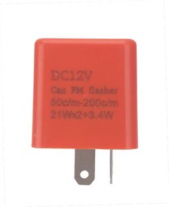 12V 2PIN <span class=keywords><strong>LED</strong></span> Can FM Flasher Relay para motocicleta/señal de giro del vehículo, frecuencia ajustable, para <span class=keywords><strong>LED</strong></span> y bombilla normal - Product Image 1