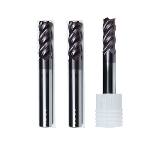 60-Degree Tungsten Steel Milling <strong>Cutter</strong> 4-Flute Carbide <strong>End</strong> Mill <strong>CNC</strong> <strong>Tool</strong> Stainless Steel Special Coating AK Dynamic Milling OEM - Product Image 2