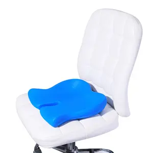 Cojín de silla de asiento de espuma viscoelástica para aliviar el dolor de ciática de espalda, dolor de coxis, disco degenerativo ortopédico