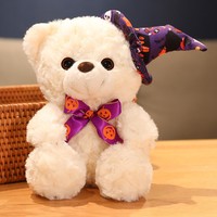 Ours en peluche d'Halloween, jouets amusants en peluche avec rembourrage en coton PP super doux, doublure en maille lavée - Couverture de fête festive