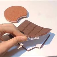 Mini carnet de notes en matériau PET de qualité supérieure, auto-adhésif, parfum chocolat, haute esthétique, vente en gros