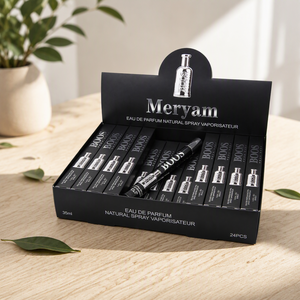 Mini Perfume en Spray para Él y Ella, Botella Delgada Negra, Exhibidor de Mostrador, Viajes de Fin de Semana, Gala, Larga Duración - Product Image 1