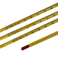 Thermomètre à alcool de laboratoire, thermomètre en verre à tube rond, -20 à 110 degrés Celsius