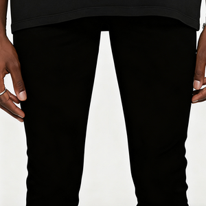 กางเกงยีนส์เดนิมผู้ชายสั่งตัดพิเศษ คุณภาพสูง ยืดหยุ่น ทรงแฟชั่น ขาดๆ สไตล์แบ็กกี้ พรีเมียม สตรีทแวร์ กางเกงลำลอง - Product Image 6