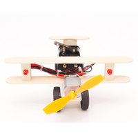 Modèle d'avion en bois à construire soi-même, jouets STEM, kits d'avions 3D pour planeur électrique, kit d'expérimentation scientifique physique, 7-14 ans, unisexe