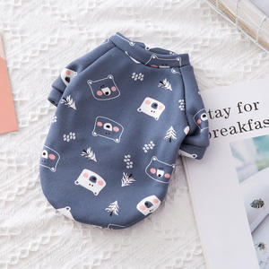 맞춤형 패턴 귀여운 애완동물 옷 스웨트셔츠 카와이 카툰 캐주얼 폴리에스터 가을 겨울 강아지 테디 강아지 고양이 후드 - Product Image 5