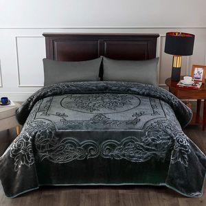 Couverture en Raschel double couche de qualité supérieure, 100% polyester, 200*240, tendance 2023, pour toutes les saisons - Product Image 2