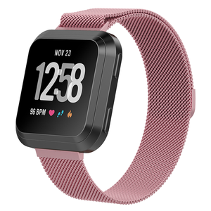 Correa de reloj inteligente magnética de Metal S/L para <span class=keywords><strong>Fitbit</strong></span> <span class=keywords><strong>Versa2</strong></span>/Lite correa de reloj de acero inoxidable para <span class=keywords><strong>Fitbit</strong></span> <span class=keywords><strong>Versa2</strong></span> correa Milanesa - Product Image 2