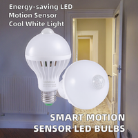 Ampoule LED intelligente avec capteur de mouvement PIR E27 7W, lampe de nuit automatique activée par le mouvement pour escaliers, couloir, chambre à coucher