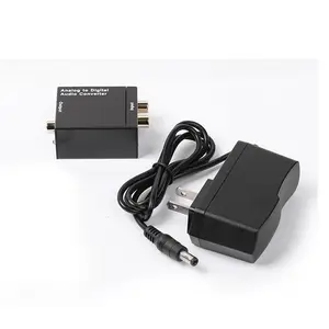 Với sợi cáp quang kỹ thuật số quang Coax để Analog RCA L/R âm thanh chuyển đổi Adapter