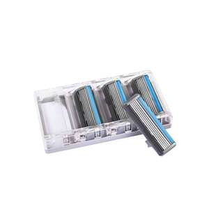 Afeitadora Recargable de 5 Cuchillas <span class=keywords><strong>para</strong></span> Hombre con Mango de Aleación de Zinc <span class=keywords><strong>para</strong></span> Afeitar <span class=keywords><strong>la</strong></span> <span class=keywords><strong>Cara</strong></span> y el Cuerpo - Product Image 4