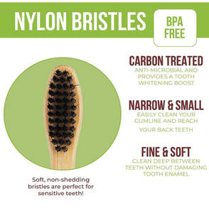 Brosse à dents en bambou naturel biodégradable, vente en gros, écologique - Product Image 5