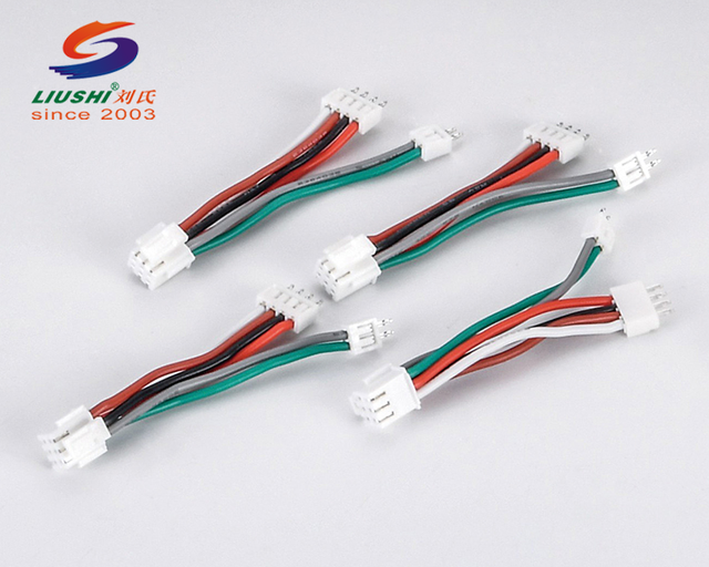 Custom JST ZH PH EH XH Connectors Wire Harness 1.0 1.25 1.5 2.0 2.54mm Pitch 2P 3P 4P 5P 6P PVC Insulation Material